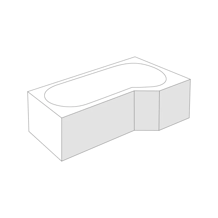 Excellent Izi System obudowa do wanny Be Spot czołowa prawa, bialy połysk OBEX.BSP.16WH