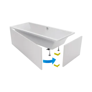 Excellent Flex obudowa do zabudowy wanny płytkami , 200...