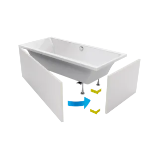 Excellent Flex obudowa do zabudowy wanny płytkami , 180...