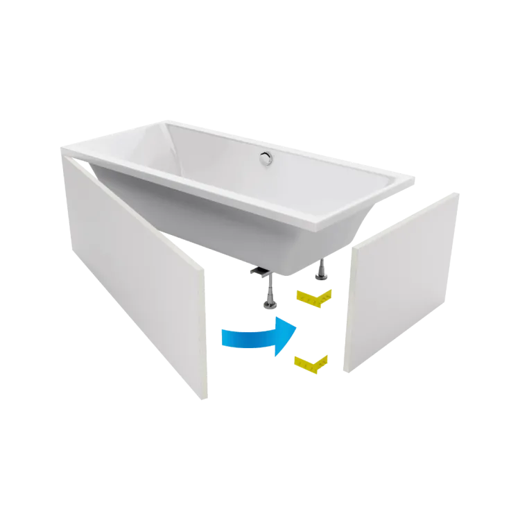 Excellent Flex obudowa do zabudowy wanny płytkami , 180 cm OBEX.P.18X85WH