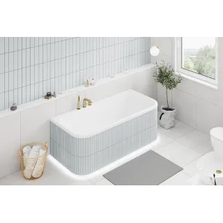 Excellent Arana wanna prostokątna 180x85 cm przyścienna, biały połysk WAEX.ARA18WH