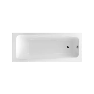 Excellent Ava wanna prostokątna 170x70 cm, biały połysk...