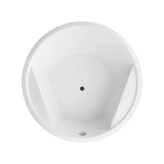 Excellent Great Arc wanna okrągła 160 cm, biały połysk...