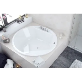 Excellent Great Arc wanna okrągła 160 cm, biały połysk WAEX.GRE16WH