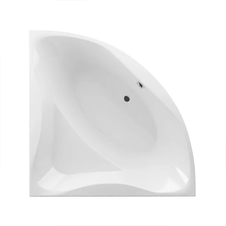 Excellent Glamour wanna narożna 140x140 cm, biały połysk WAEX.GLA14WH