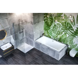 Excellent Crown Grand wanna prostokątna 190x90 cm biały połysk WAEX.CRG19WH