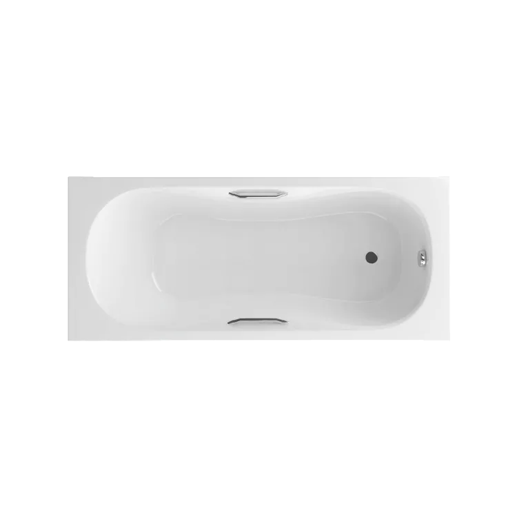 Excellent Clesis wanna prostokątna 170x75 cm biały połysk, uchwyty chrom WAEX.CLE17WHC