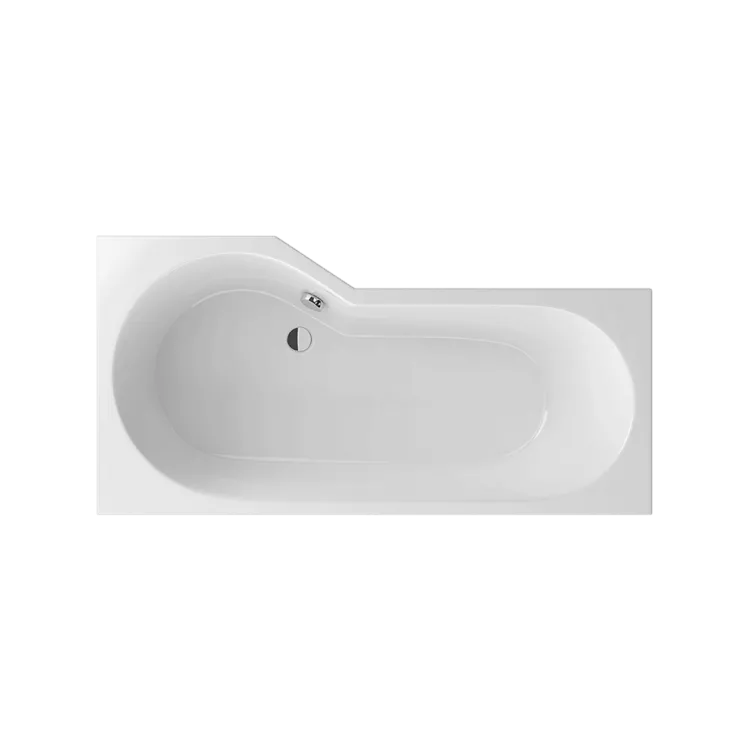 Excellent Be Spot wanna narożna 160x80 cm prawa, biały połysk WAEX.BSP16WH