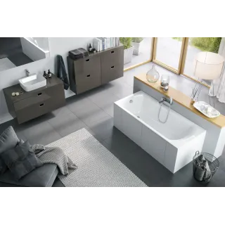 Excellent Lamia Slim wanna prostokątna 150X75 cm biały połysk WAEX.LAM15WHS