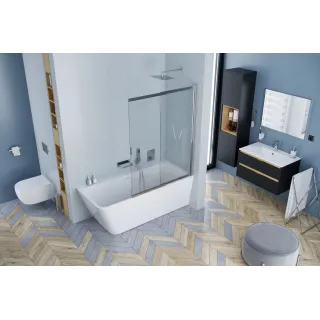 Excellent Lila 2.0 wanna prostokątna 160x73 cm narożna prawa, biały połysk WAEX.LIL2.160P.WHN