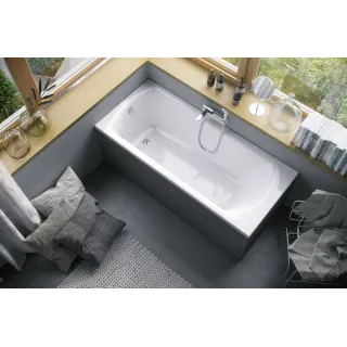 Excellent Lamia Slim wanna prostokątna 170X75 cm biały połysk WAEX.LAM17WHS