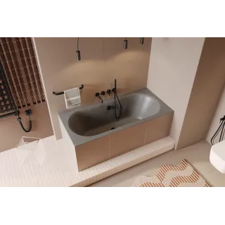 Excellent Delta Pi Zestaw wannowo-prysznicowy podtynkowy, 2 funkcyjny, czarny mat AREX.1244.K.02BL