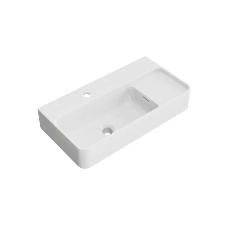 Excellent Ness umywalka wisząca/nablatowa 60x31 cm prostokątna z otworem na baterię, biały połysk CENL.3519.600.WH