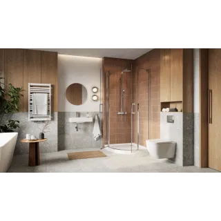 Excellent Ness umywalka wisząca/nablatowa 60x31 cm prostokątna z otworem na baterię, biały połysk CENL.3519.600.WH