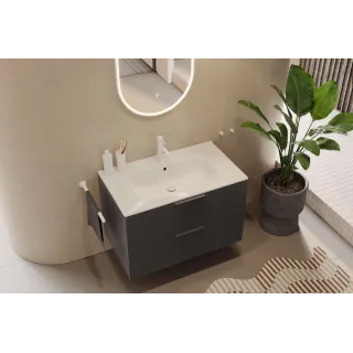 Excellent Delta PI bateria umywalkowa stojąca, biały mat AREX.1211WH