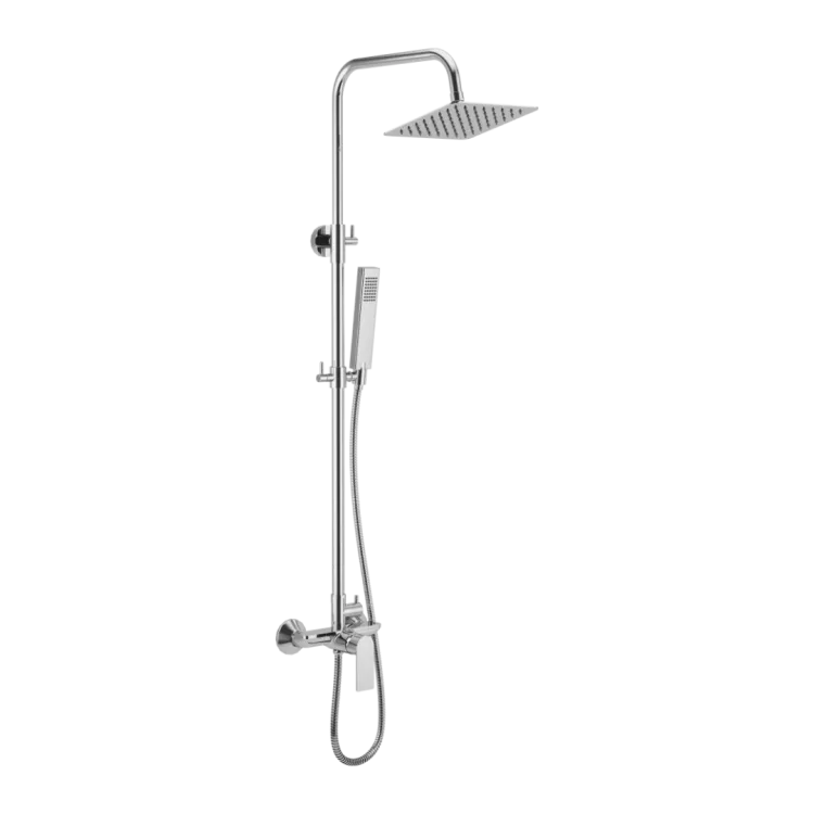 Excellent Glad Rain zestaw prysznicowy ścienny z deszczownicą 25 cm, chrom ARNL.1181CR