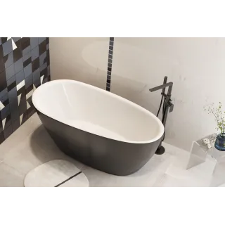 Excellent Glad bateria wannowo-prysznicowa wolnostojąca, czarny soft ARNL.1155BS