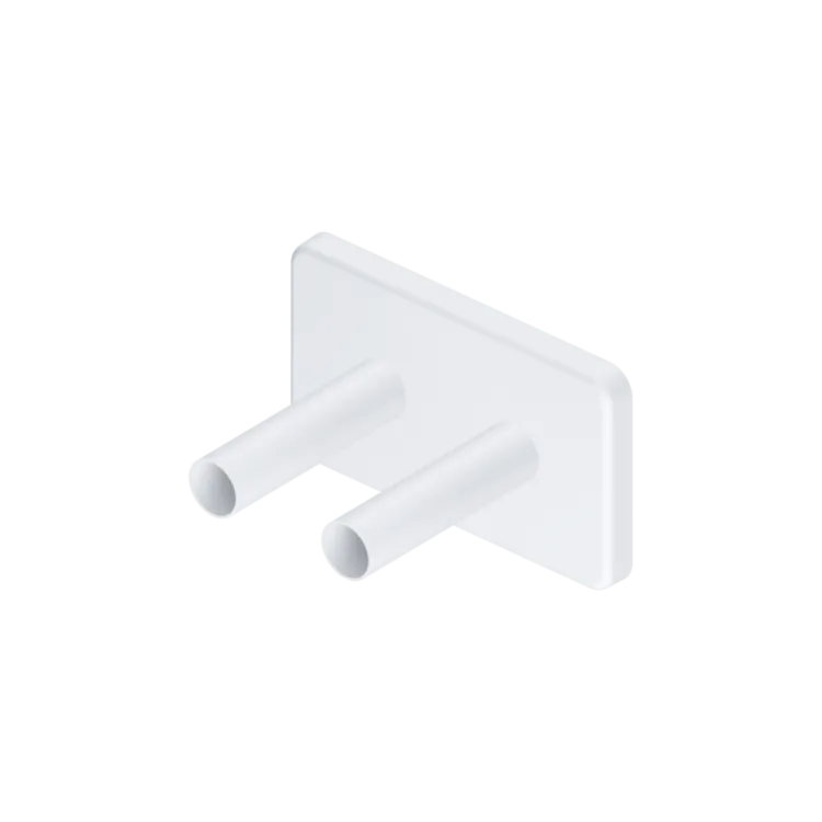 Excellent Volaro zestaw maskujący do zaworów grzejnikowych, biały mat GREX.VO127.WH