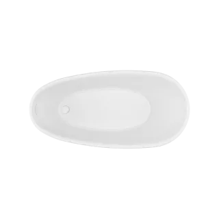 Excellent Olia 2.0 Wanna wolnostojąca 160 x 75 cm owalna, biały połysk/szary mat WAEX.OLI2.16WHGRM