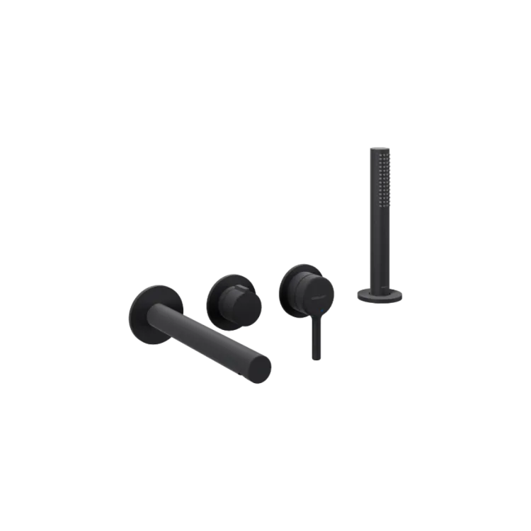 Excellent Pi Zestaw prysznicowo-wannowy podtynkowy , 2 funkcyjny, Dry box, czarny mat AREX.1244.K.04BL