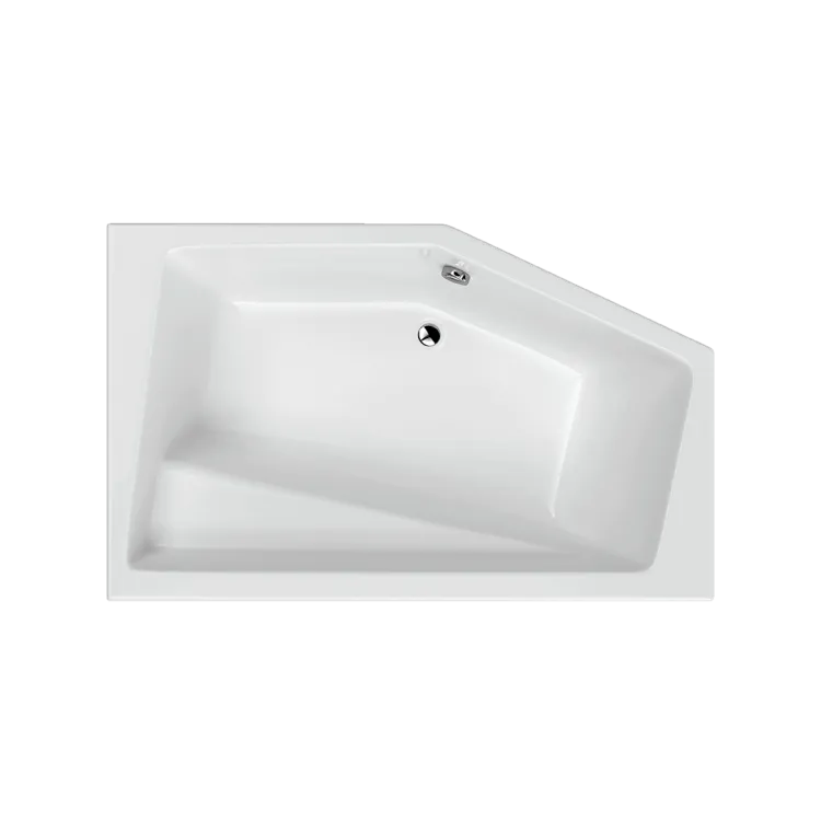 Excellent Vesper wanna narożna 160X100 cm prawa, bialy połysk WAEX.VEP16WH