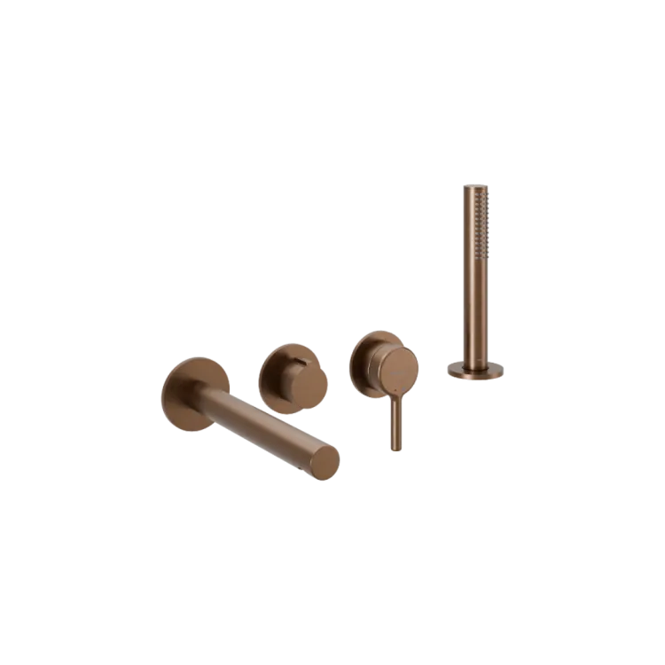 Excellent Pi Zestaw prysznicowo-wannowy podtynkowy , 2 funkcyjny, Dry box, miedziany szczotkowany AREX.1244.K.04CB