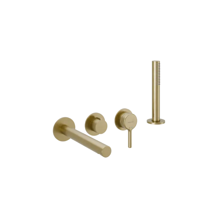 Excellent Pi Zestaw prysznicowo-wannowy podtynkowy , 2 funkcyjny, Dry box, złoty szczotkowany AREX.1244.K.04GB