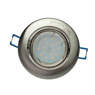 OCZKO OKRĄGŁE GU10 1X5W LED SATYNA EKZ2570