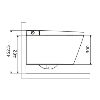 Excellent Montana miska WC z funkcją bidetu z systemem spłukiwania Spin 360, z pilotem, biały połysk CEEX.5024.595.D3.WH