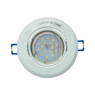 OCZKO OKRĄGŁE GU10 1X5W LED BIAŁE EKZ2556