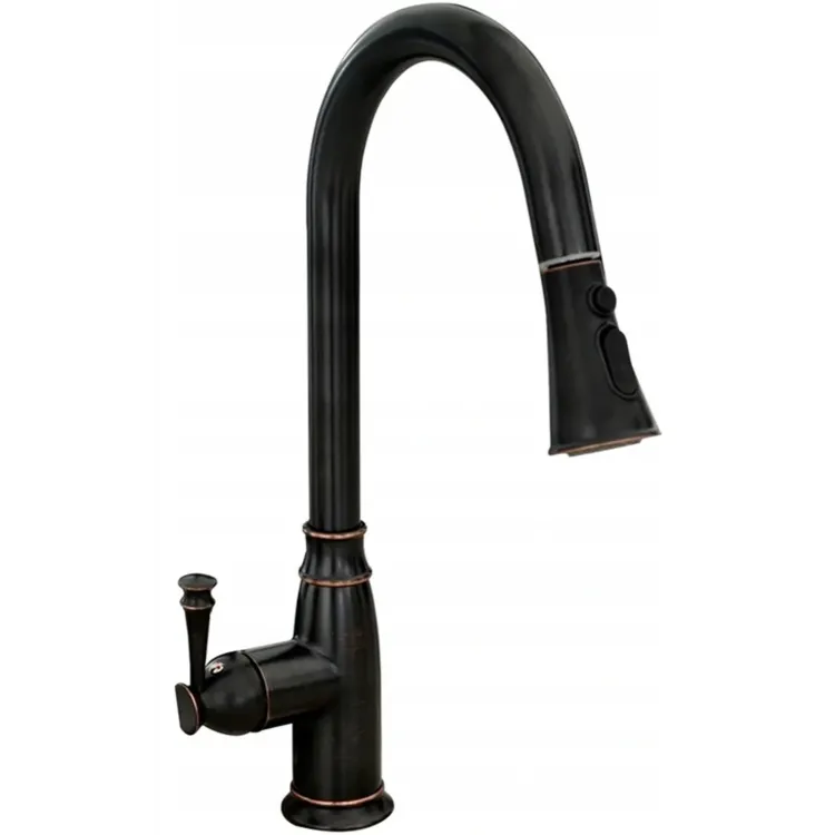 Rea BATERIA KUCHENNA DECO CZARNA PRZECIERANA REA-B0182