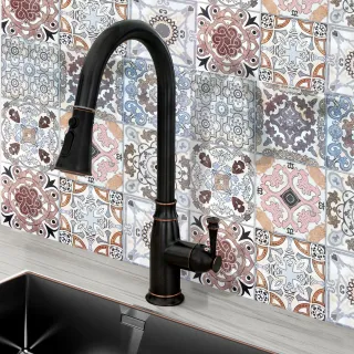 Rea BATERIA KUCHENNA DECO CZARNA PRZECIERANA REA-B0182