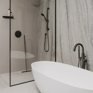 Omnires MICROPHONE rączka prysznicowa, grafit szczotkowany MICROPHONEX-RGR