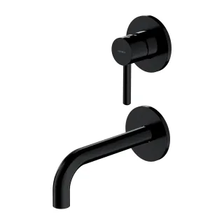 Omnires Y bateria umywalkowa podtynkowa, czarny półmat...