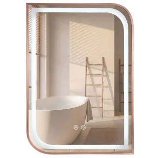 Rea LUSTRO LED ZONE 80X60 BRUSH ROSE GOLD HOM-00300