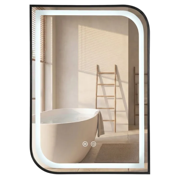 Rea LUSTRO LED ZONE 80X60 BLACK HOM-00208