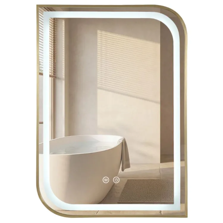 Rea LUSTRO LED ZONE 80X60 BRUSH GOLD HOM-00209