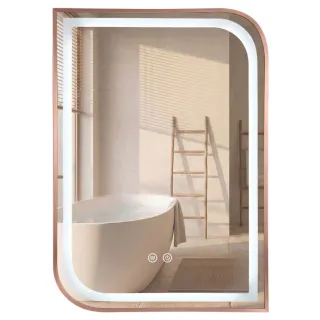 Rea LUSTRO LED ZONE 70X50 BRUSH ROSE GOLD HOM-00304