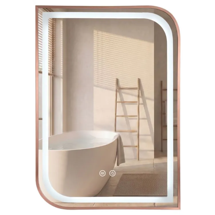 Rea LUSTRO LED ZONE 70X50 BRUSH ROSE GOLD HOM-00304