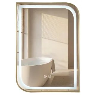 Rea LUSTRO LED ZONE 70X50 BRUSH GOLD HOM-00303