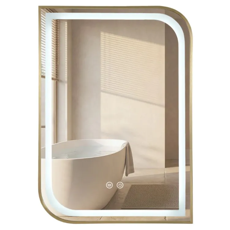 Rea LUSTRO LED ZONE 70X50 BRUSH GOLD HOM-00303