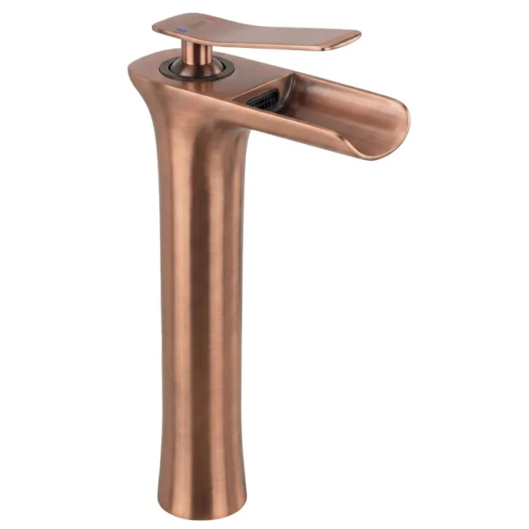 Rea BATERIA UMYWALKOWA LAGUNA MIEDŹ SZCZOTKOWANA WYSOK REA-B8121