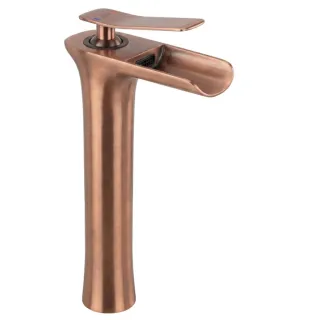 Rea BATERIA UMYWALKOWA LAGUNA MIEDŹ SZCZOTKOWANA WYSOK REA-B8121