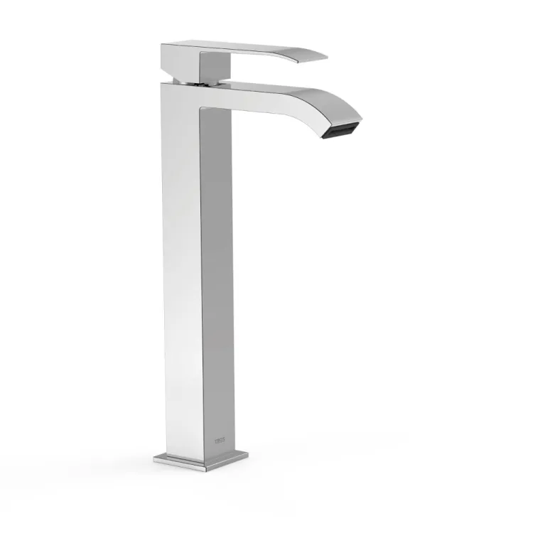 Tres Cuadro Bateria umywalkowa wysoka Chrom