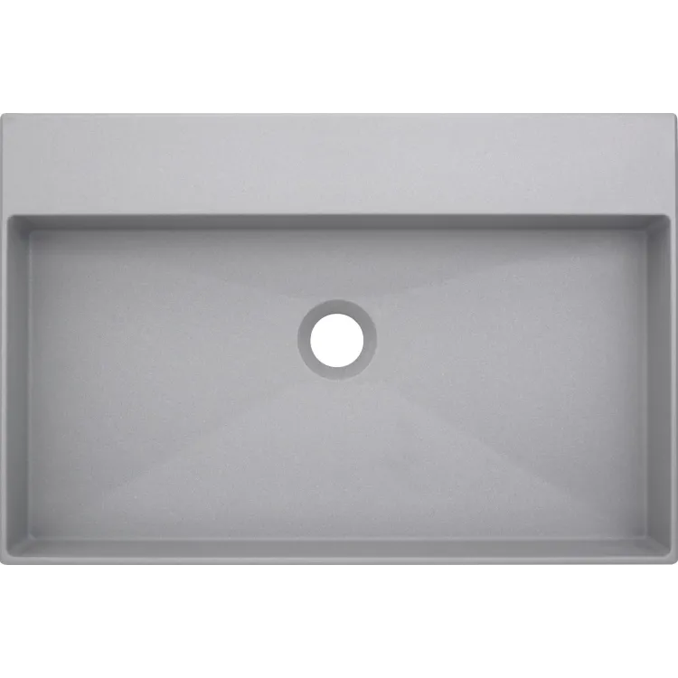 Deante Correo Umywalka nablatowa 60x40cm szary metalik CQR SU6S