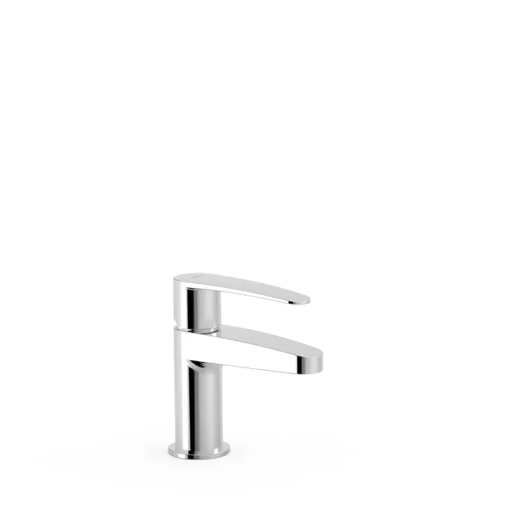Tres Flat Bateria umywalkowa niska Chrom