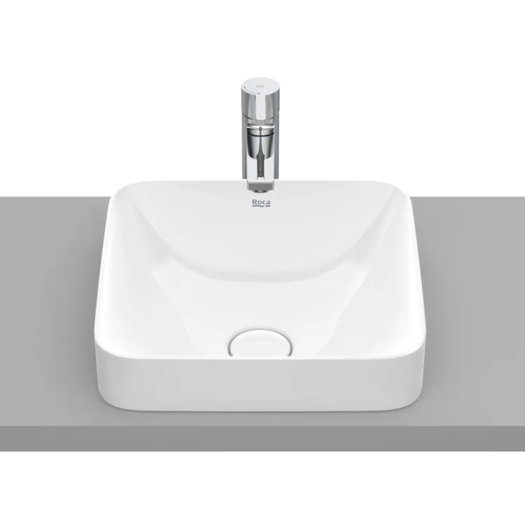 Roca Inspira Umywalka nablatowa 37x37.5cm Biała