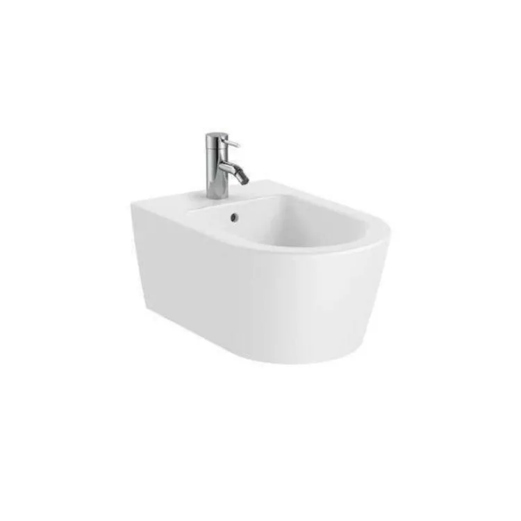 Roca Inspira Round bidet podwieszany z otworem 37 x 56 x 25 cm biały z zestawem montażowym A357525000