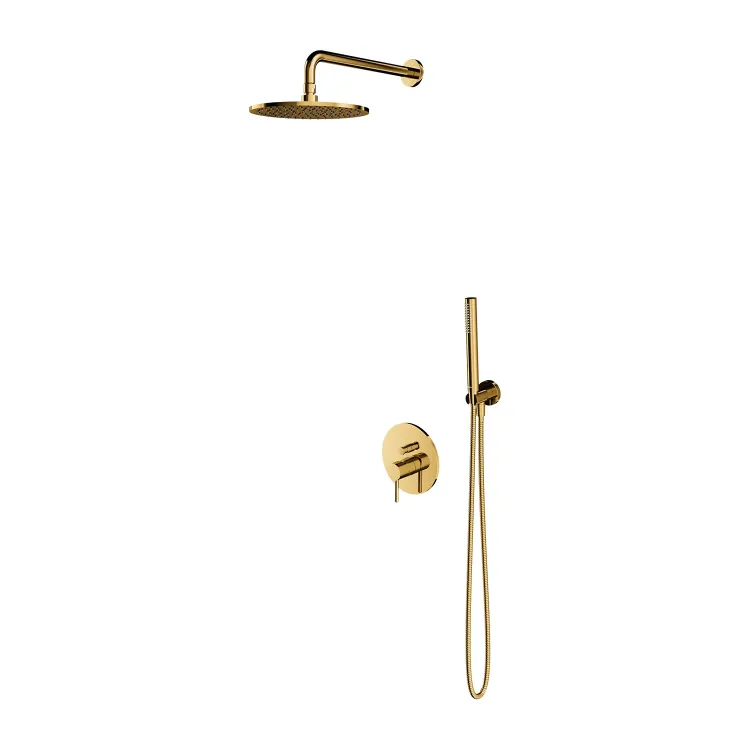 Omnires Y system prysznicowy podtynkowy, złoty połysk SYSY19GL