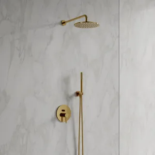 Omnires Y system prysznicowy podtynkowy, złoty połysk SYSY19GL